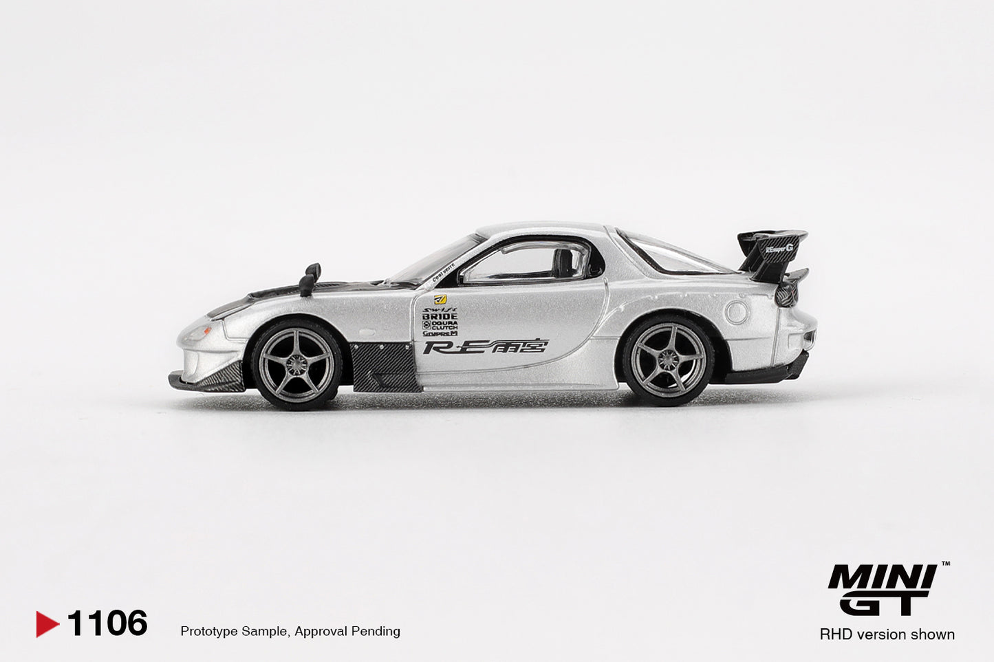 MINI GT Mazda RX-7 RE-Amemiya Silver Metallic
