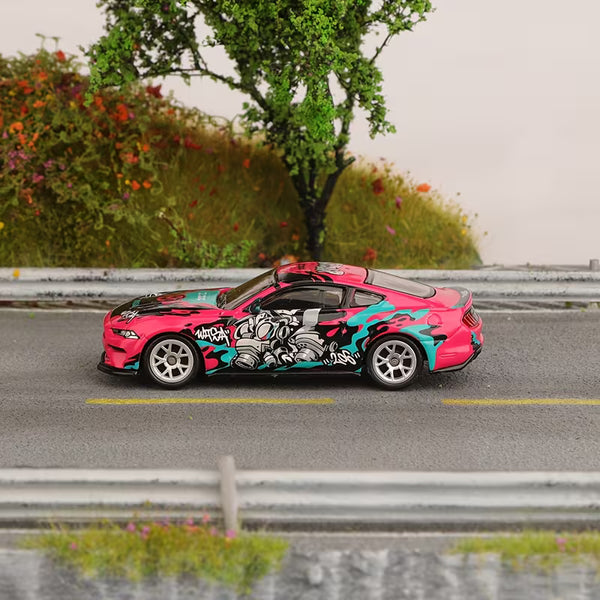 Ford Mustang GT Pink Racing Livery Collectible Model Cocoland Toys