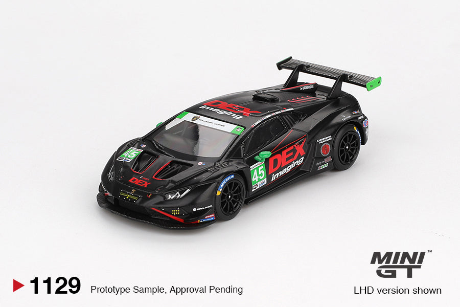 MINI GT Lamborghini Huracán GT3 EVO2 #45 No. 45 DEX Imaging  2024 IMSA Daytona 24 Hrs