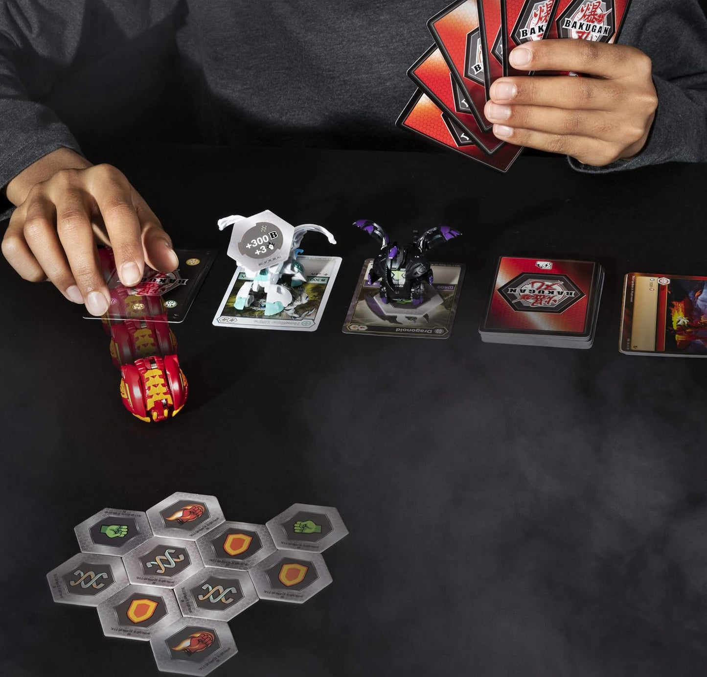 Bakugan Starter Pack 3-Pack, Haos Hydorous, Collectible Transforming Creatures