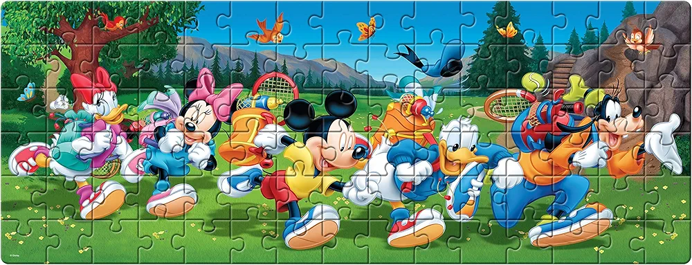 Frank Disney Mickey Mouse and Friends Panorama Jigsaw Puzzle