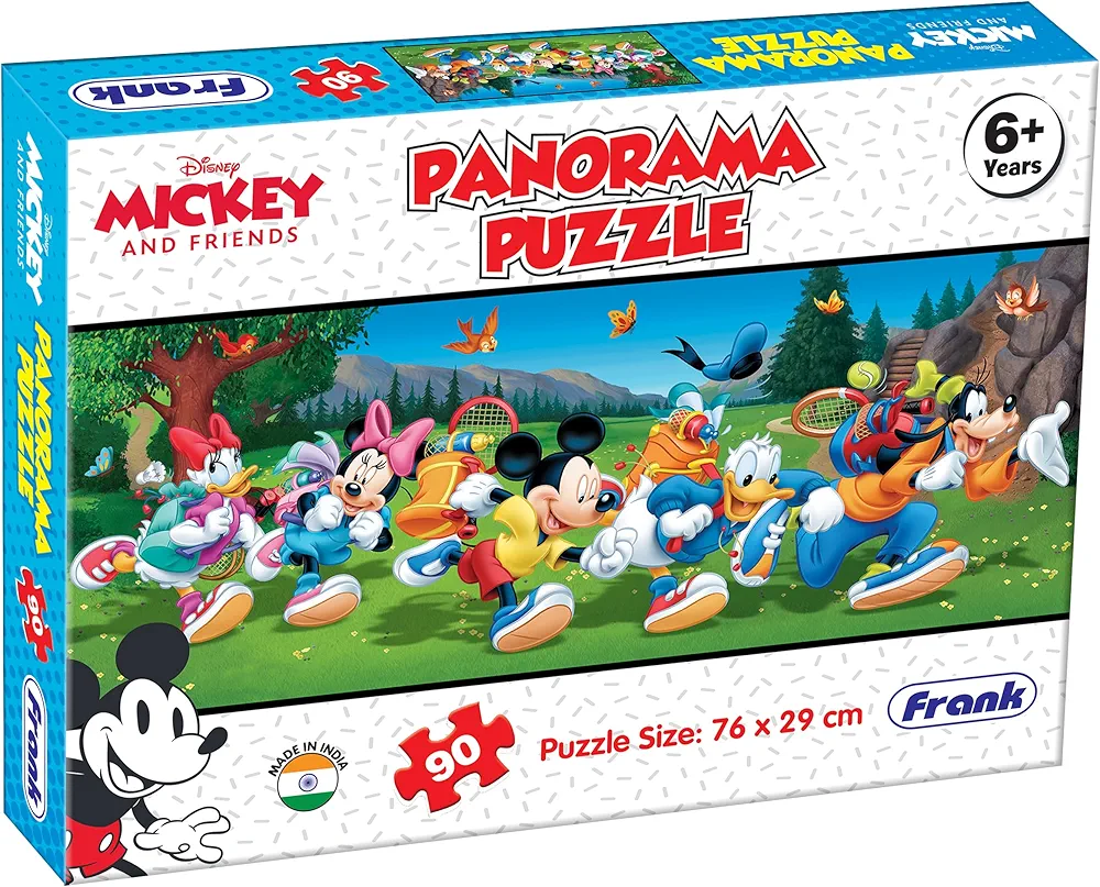 Frank Disney Mickey Mouse and Friends Panorama Jigsaw Puzzle