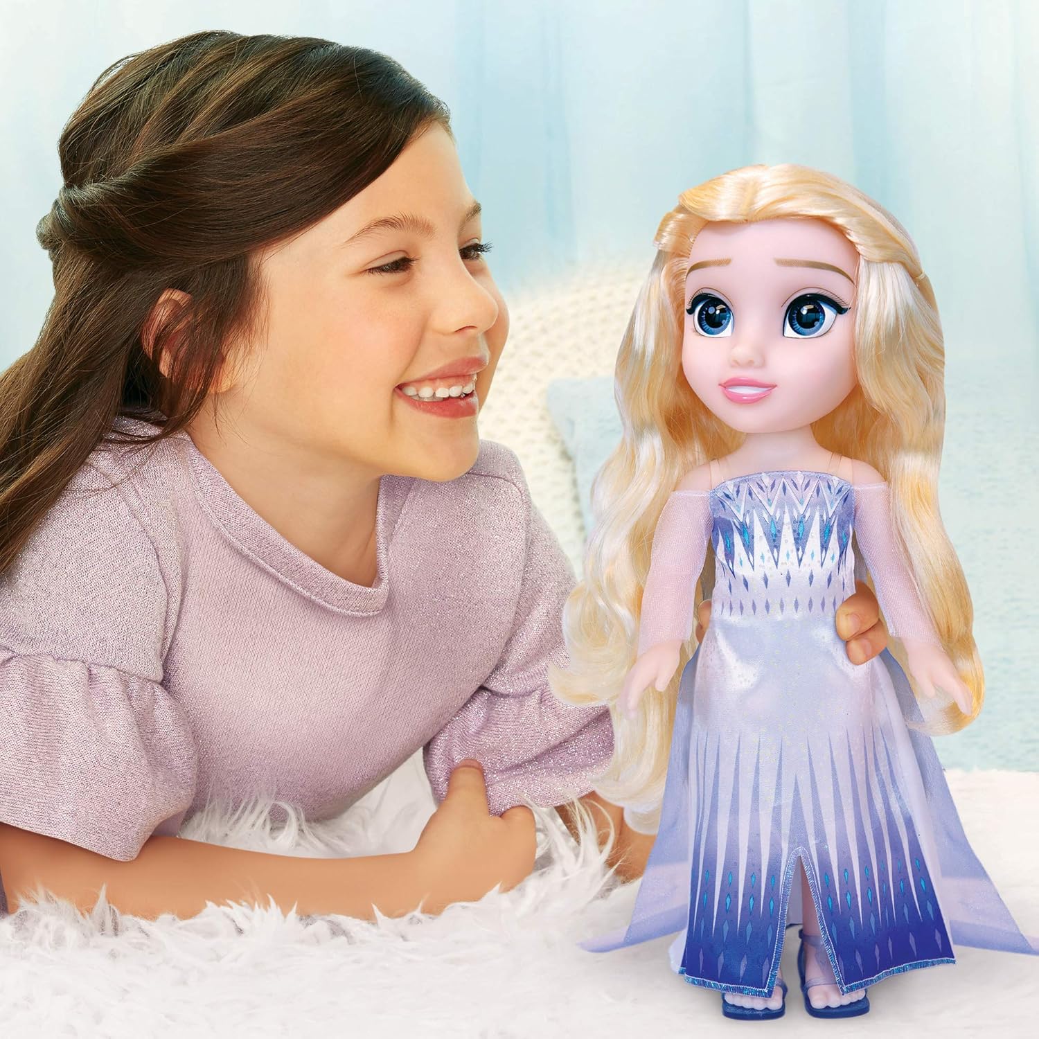Frozen Queen Elsa Doll 35 cm White