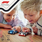 LEGO City F1 Williams Racing & Haas F1 Race Cars Vehicle Toy Set 60464 Building Blocks Toys for 4+ Gift for Boys and Girls