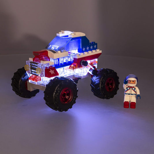 Laser Pegs Stunt Racer Light-Up Building Block Playset