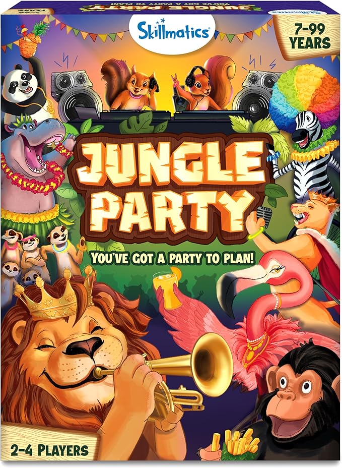 Skillmatics Card Game - Jungle Party, Fun Family Card