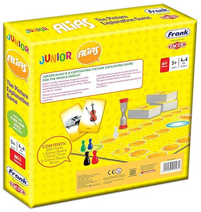 Frank Junior Alias Board Game – Fun and Engaging Family Board Game – Picture and Word Guessing Board Game for Kids with 300 Cards – English Word Game for Language Development