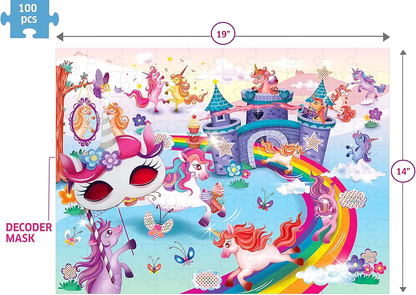 Chalk and Chuckles I Love Unicorns 100 Piece Jigsaw Puzzle