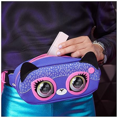 Purse Pets Savannah Spotlight Bum Bag for Children - Interactive Cross Body Bag with More than 30 Light Effects, Sounds, Reactions and Music, Children's Bag and Toys in One, from 5 Years