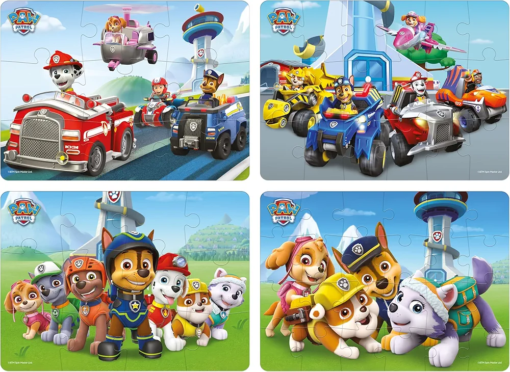 Frank Paw Patrol - A Set of 4 Jigsaw Puzzle