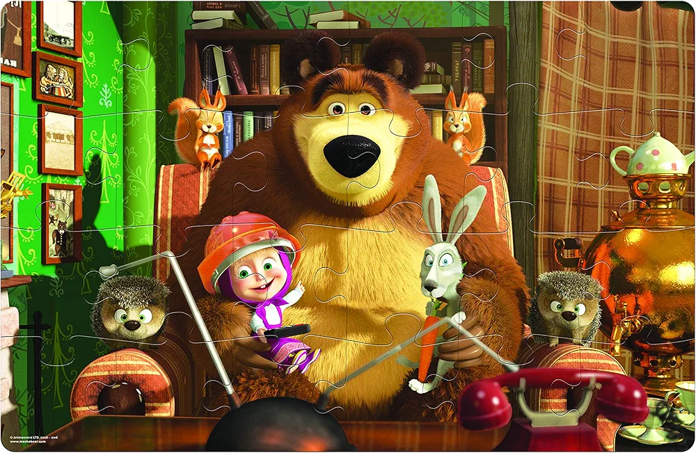 Frank Masha and The Bear Wildlife Giant Floor Jigsaw Puzzle