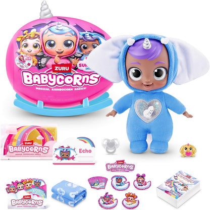 Babycorns ZURU Series 1 Small Ladybird Magic Baby Doll (Bailey) with Accessories, Surprise Unboxing Toy for Children, Girls