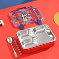 Back to school design 100% leakproof Red 3 Containers Stainless Steel School