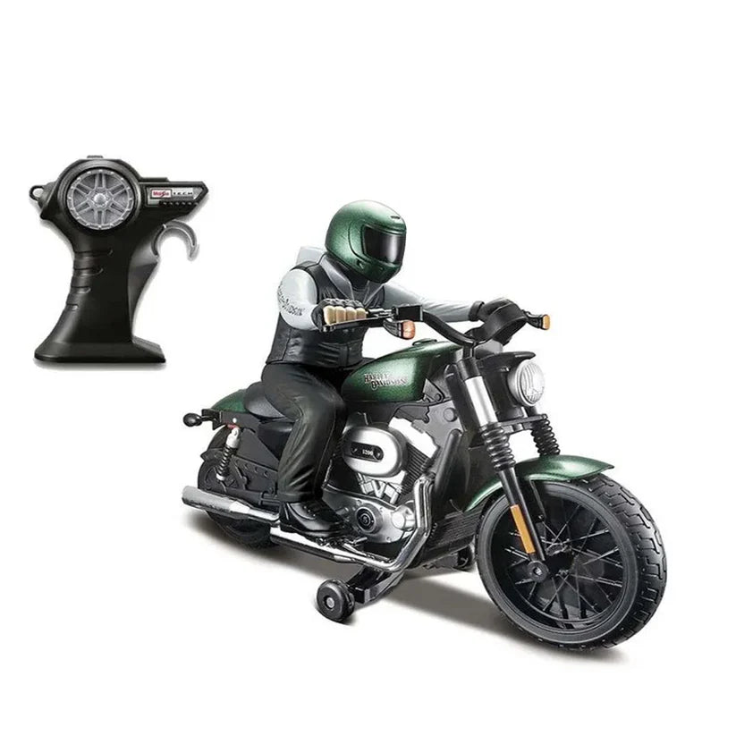 Maisto Tech RC Harley-Davidson XL 1200N Nightster – Green 1:6 Scale Motorcycle With Remote Control090159824305