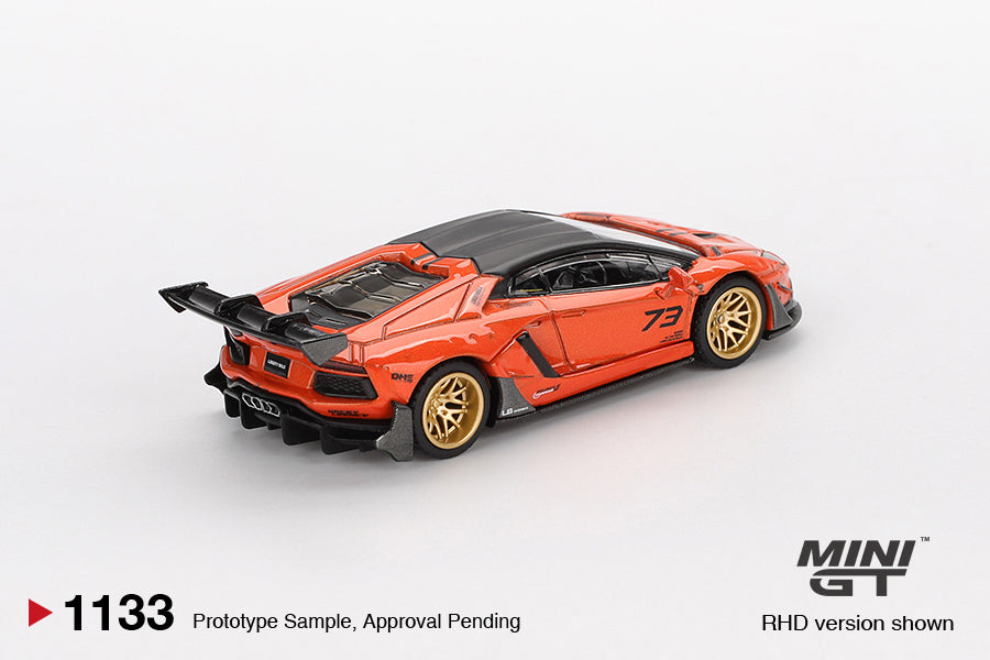 MINI GT LB★WORKS Lamborghini Aventador Limited Edition Orange MDX 2025 Blister
