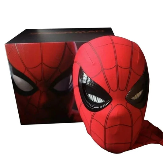 Spider Man Mask Blink Eyes Movable Breathable Headgear Halloween Cosplay Costume Mask For Halloween Party Gifts