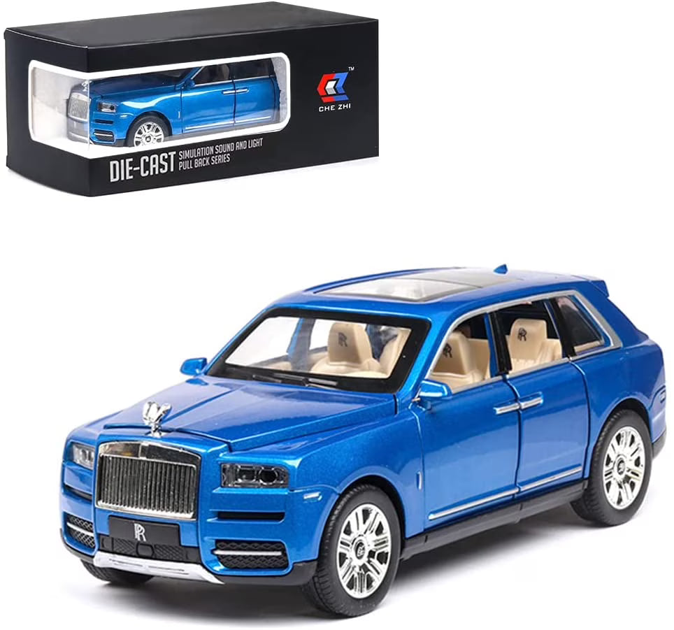Che Zhi Rolls-Royce Cullinan 1:24 Scale Model Car Blue