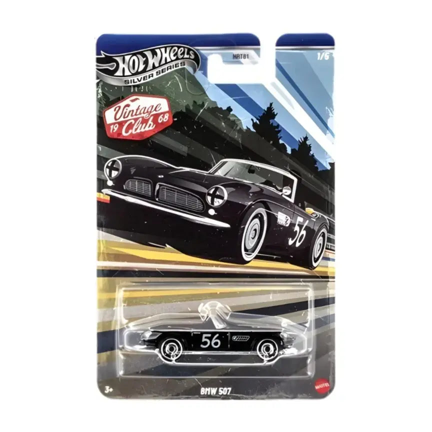 Hot Wheels Silver Series Vintage 1968 BMW 507 1:64 Scale ( Imported )