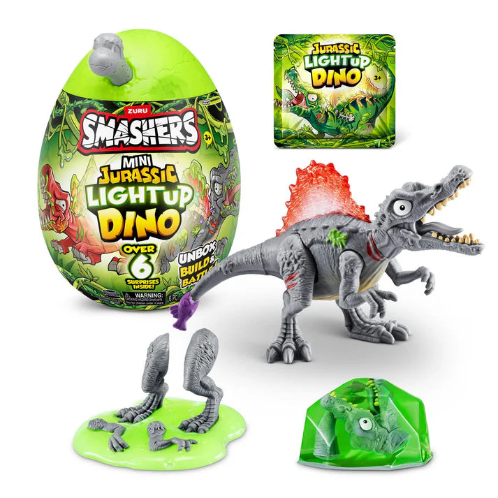 ZURU Smashers Mini Jurassic Light-Up Dino (Over 6 Surprises)