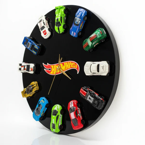 Cocoland Toys Hot Wheels themed acrylic wall clock