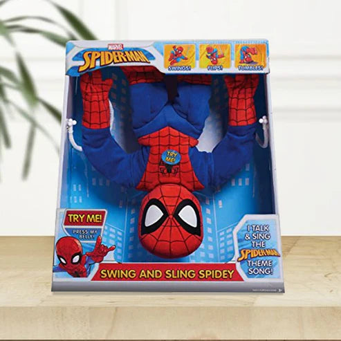 Just Play Marvel Swing & Sling Spiderman Plush