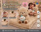 Plush 2-in-1 Teddy Bear Pillow Blanket