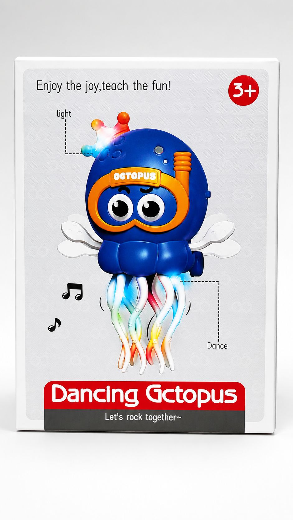 Interactive Electric Dancing Octopus Toy with Music & Lights (Random One)