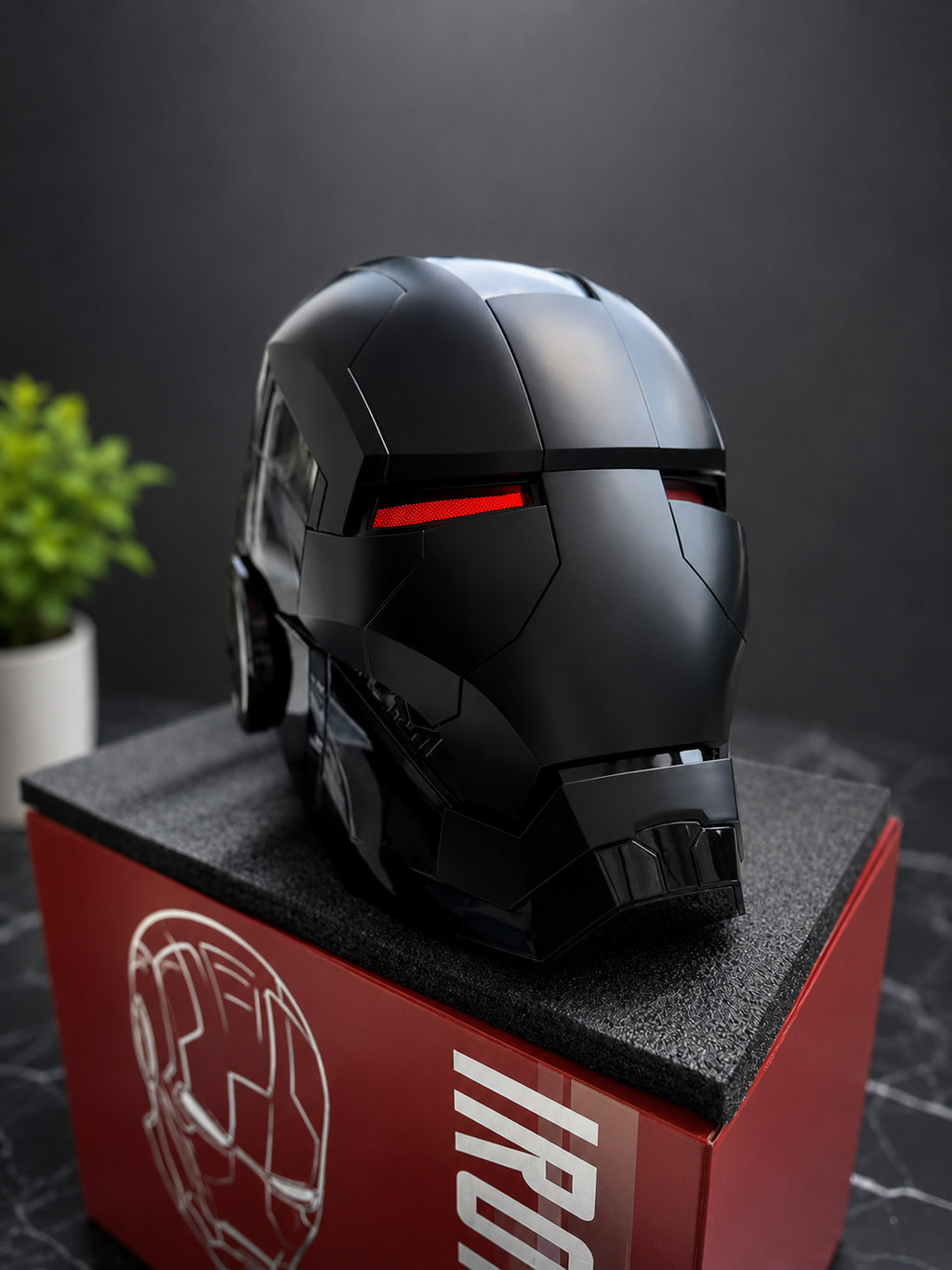 lron Man MK5 Helmet 1:1 With Voice Remote and Touch Controls Black Color