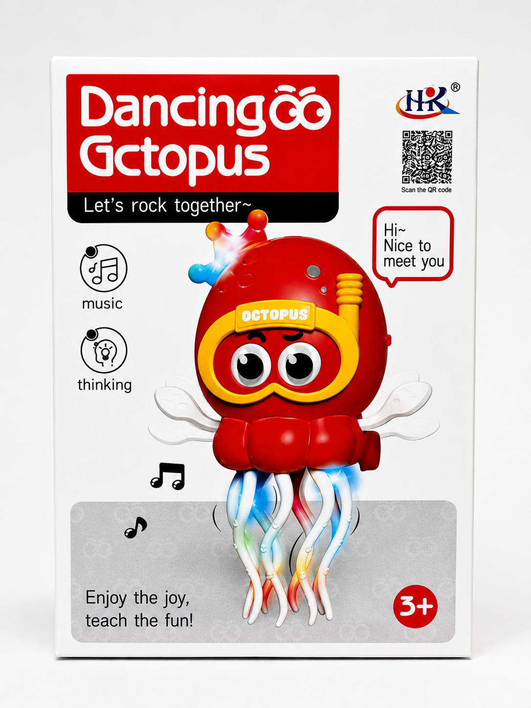 Interactive Electric Dancing Octopus Toy with Music & Lights (Random One)