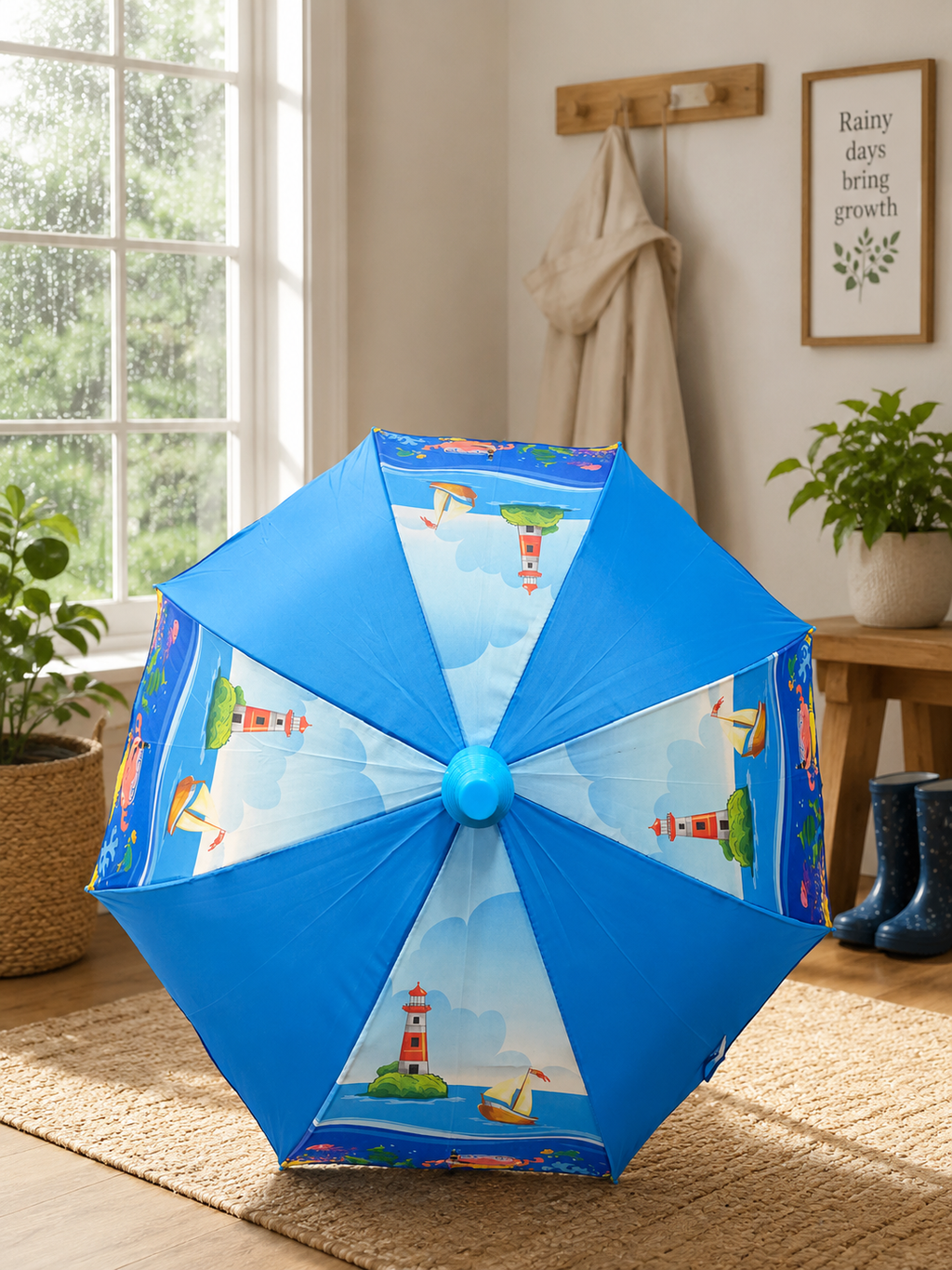 Umbrella Playful Cartoon Animal Theme For Boys Umbrella (Random 1)