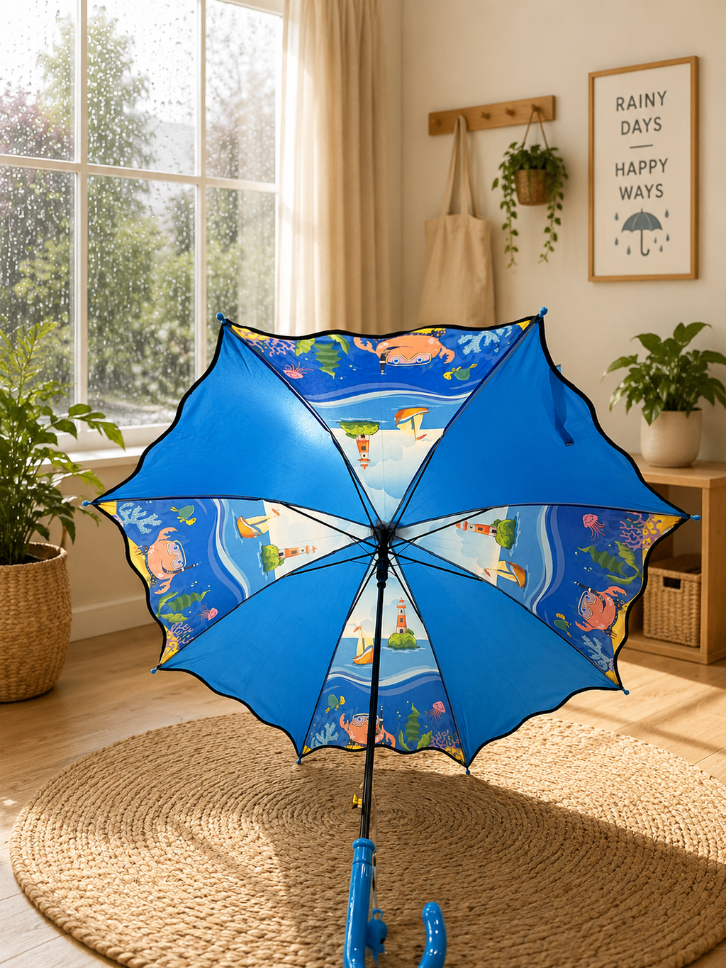 Umbrella Playful Cartoon Animal Theme For Boys Umbrella (Random 1)