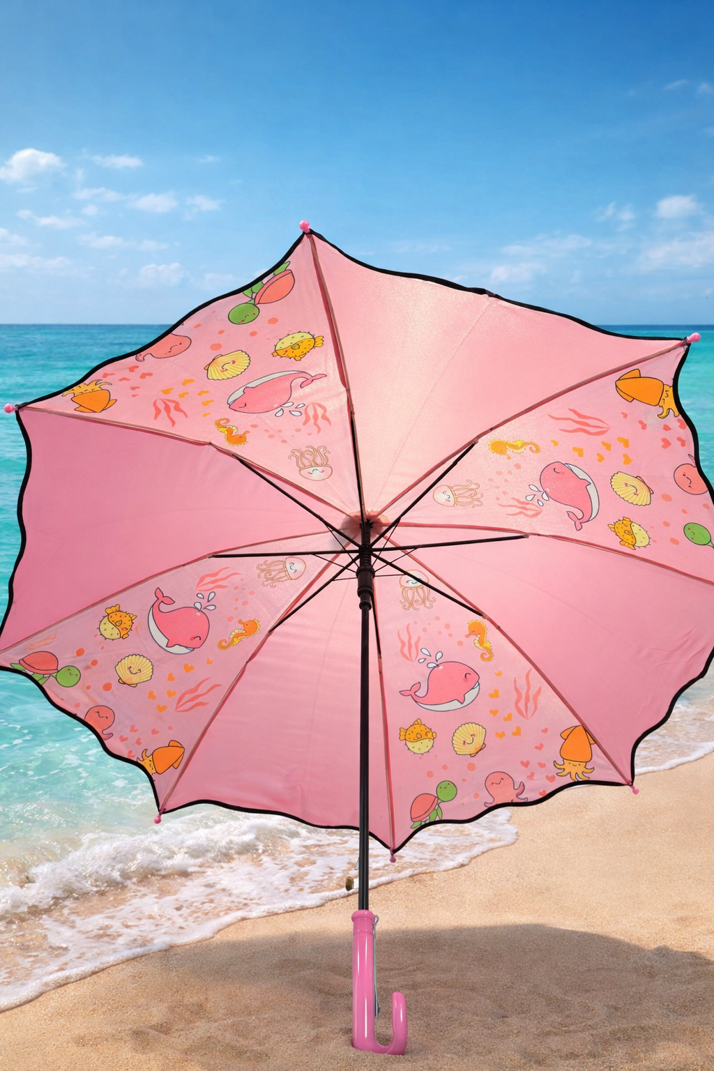 Umbrella Playful Cartoon Animal Theme For Kids Umbrella (Random 1)