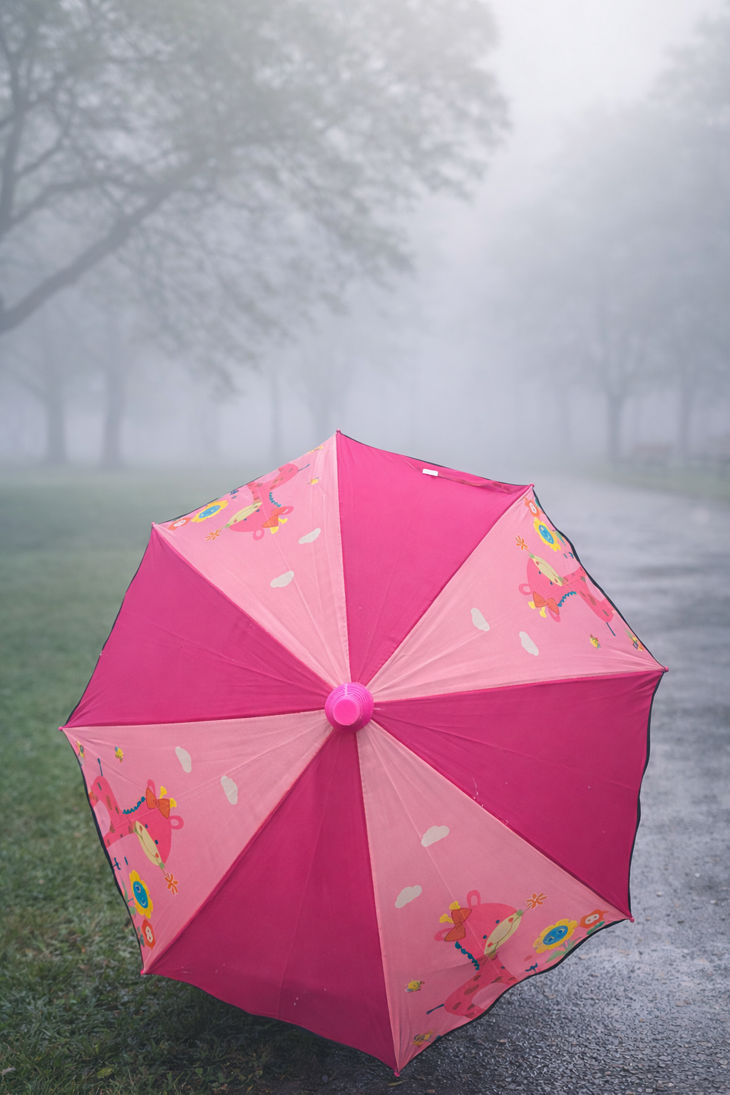 Umbrella Playful Cartoon Animal Theme For Kids Umbrella (Random 1)