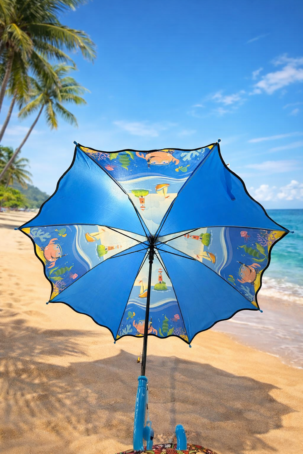 Umbrella Playful Cartoon Animal Theme For Boys Umbrella (Random 1)