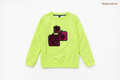 Kids Neon Lime Green Sequin Tracksuit / Co-ord Set