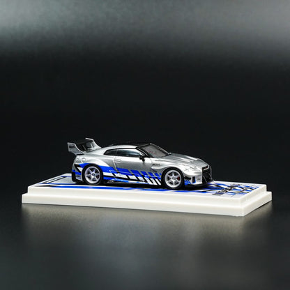 TIMEMICRO Nissan GT-R R35 Silver | 1:64 Scale Limited Edition