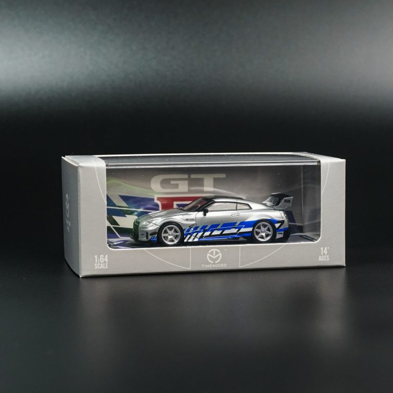 TIMEMICRO Nissan GT-R R35 Silver | 1:64 Scale Limited Edition