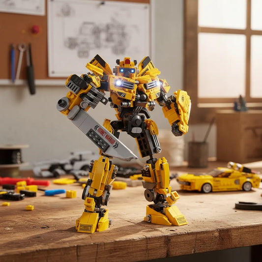 Transformers Blocks Bumblebee Warrior Keep Bb303 785 Pieces ( 8IN2 )