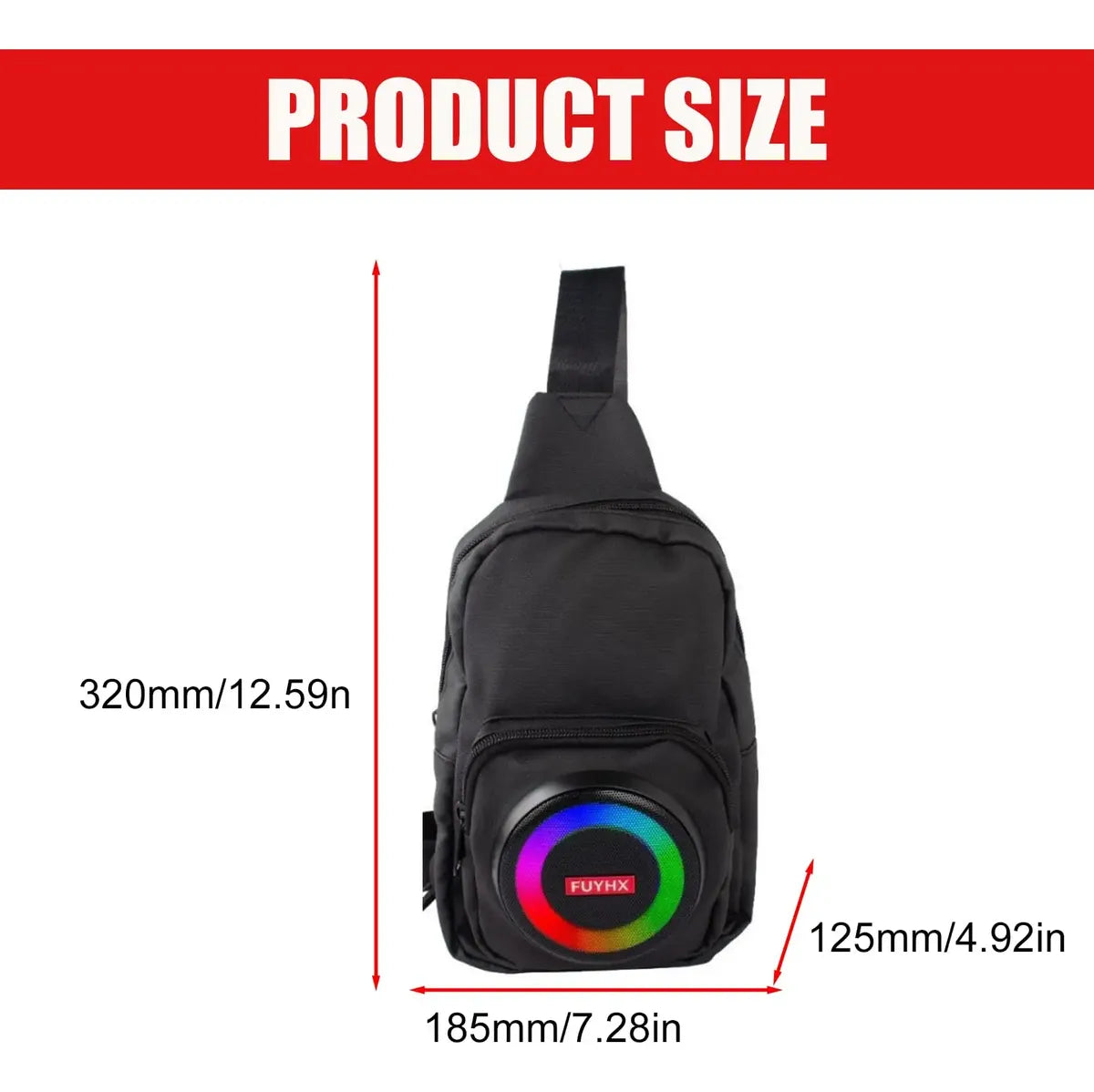 Chest Bag Waist With Bluetooth Speakers