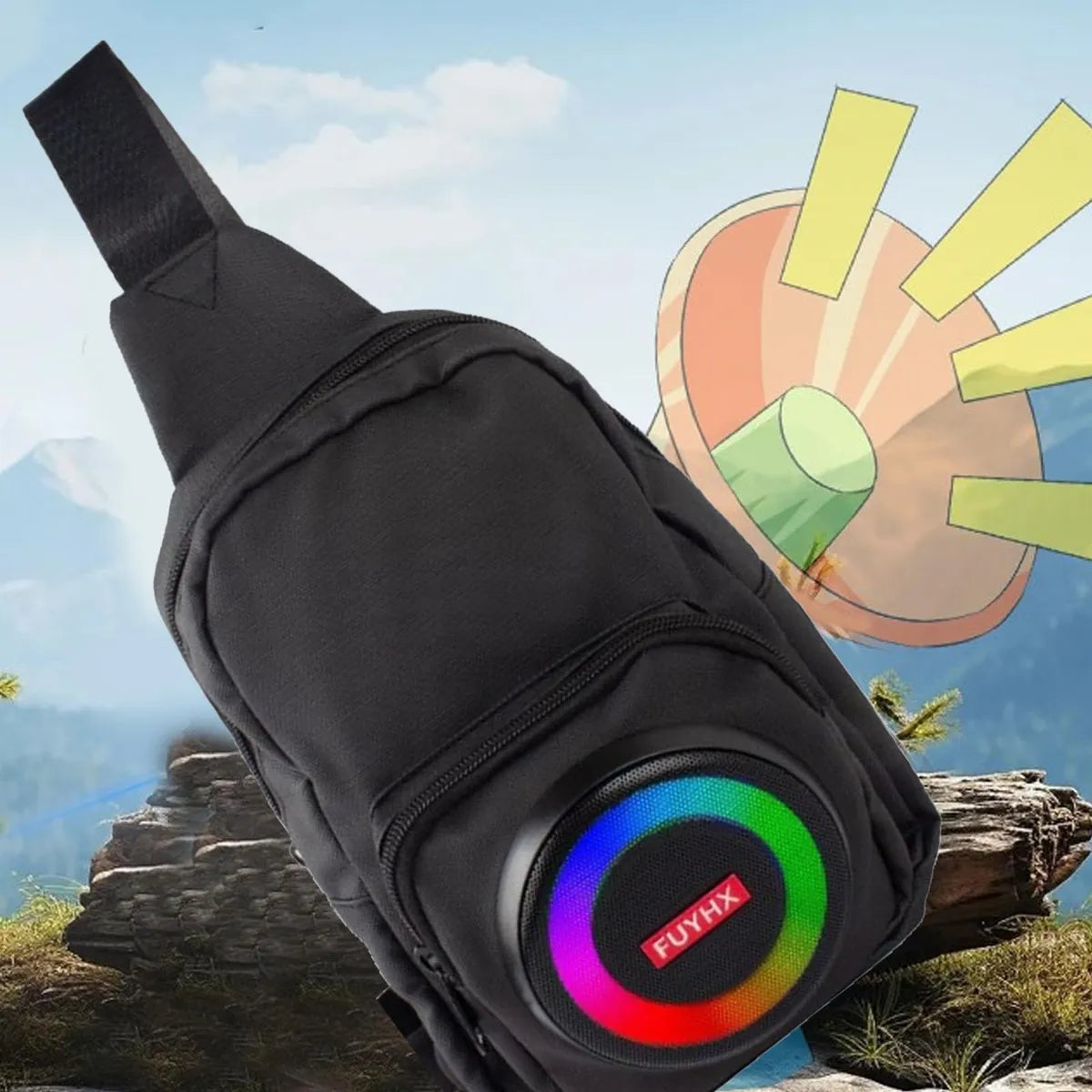 Chest Bag Waist With Bluetooth Speakers