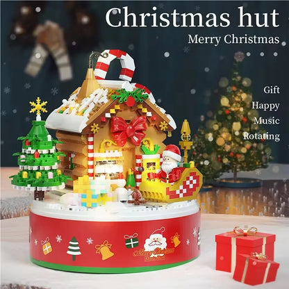 Christmas Building Blocks Festival Tree Tabletop Decorations Children's Assembly Toys Birthday Gifts Christmas Gift