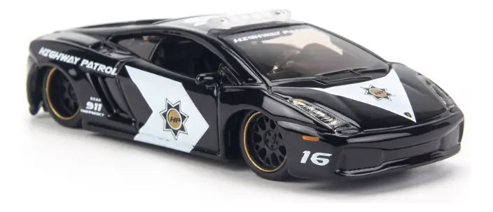 Black Lamborghini Gallardo patrol vehicle diecast model Cocoland Toys