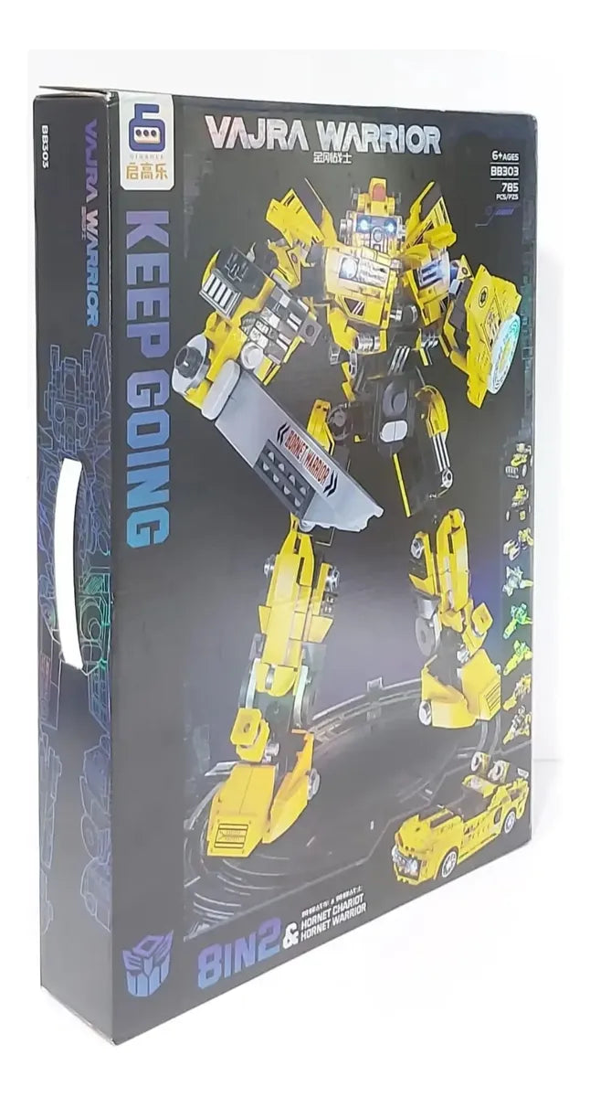 Transformers Blocks Bumblebee Warrior Keep Bb303 785 Pieces ( 8IN2 )