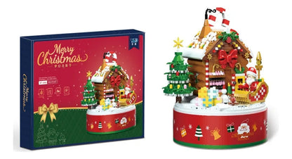 Christmas Building Blocks Festival Tree Tabletop Decorations Children's Assembly Toys Birthday Gifts Christmas Gift