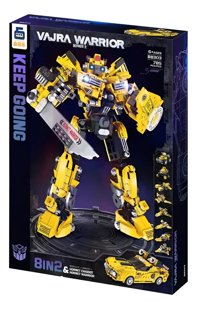 Transformers Blocks Bumblebee Warrior Keep Bb303 785 Pieces ( 8IN2 )