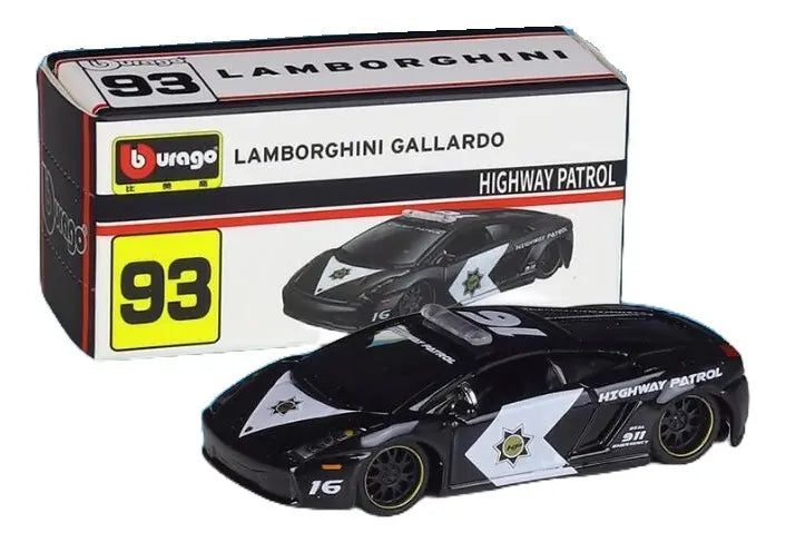 Bburago 1:64 Lamborghini Gallardo Highway Patrol Miniatura