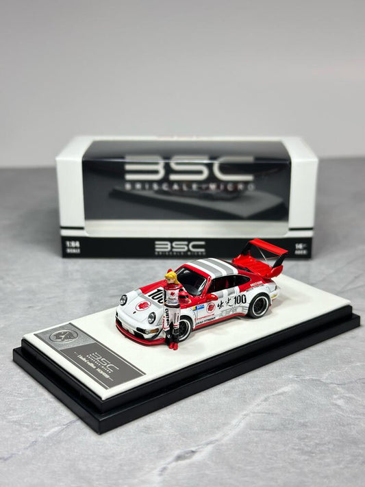 BSC 1:64 Porsche RWB 964 Idemitsu 100 Edition with Girl Figure
