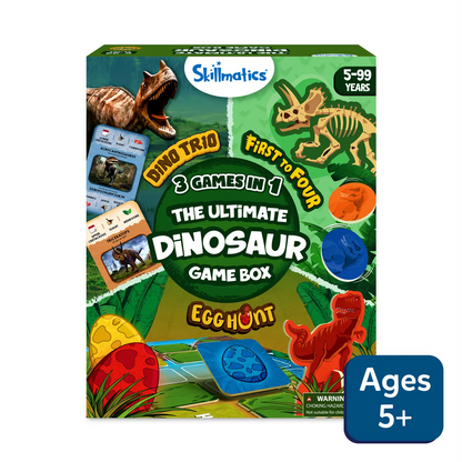 Ultimate Dinosaur Game Box | 3 Family Friendly Games in 1