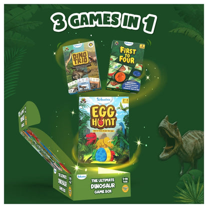 Ultimate Dinosaur Game Box | 3 Family Friendly Games in 1