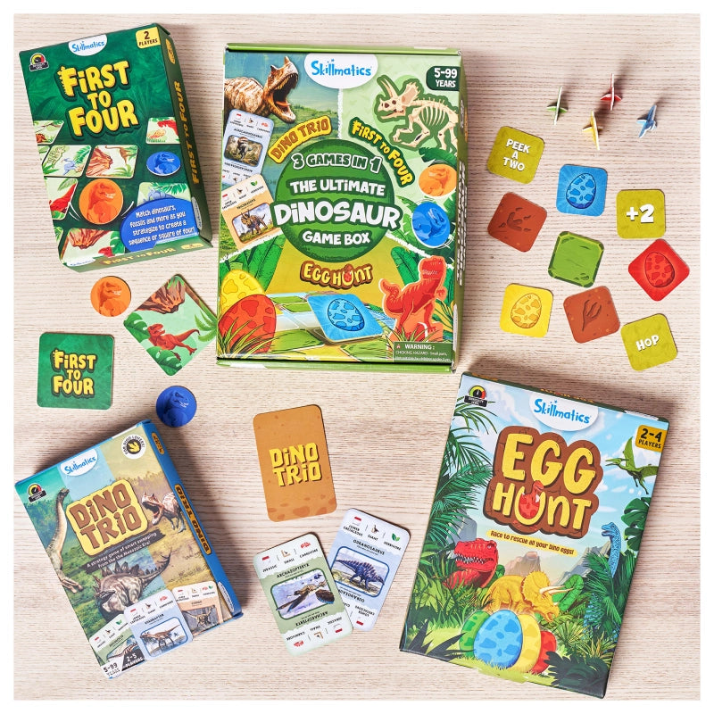 Ultimate Dinosaur Game Box | 3 Family Friendly Games in 1